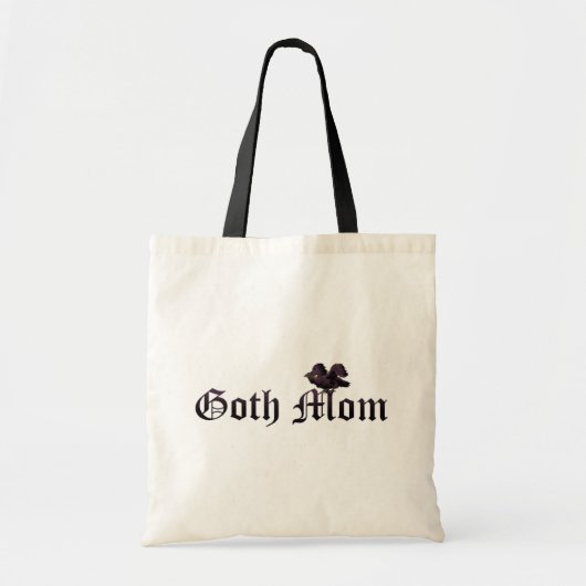 Tote Bag Goth Maman avec Raven (Devant)