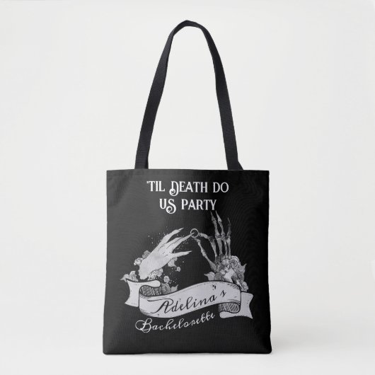 Tote Bag Gothic Bride ou mourir jusqu'à la mort Enterrement (Devant)
