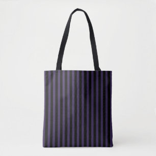 Tote Bag Gothique à bande violet et noire