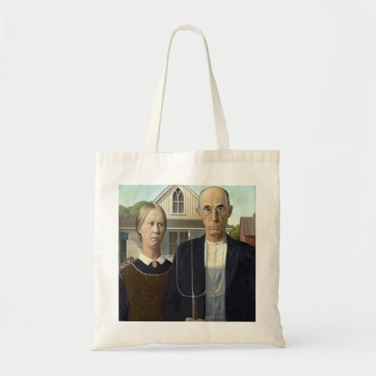 Tote Bag Gothique américain par le bois de Grant DeVolson (Devant)
