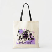 Tote Bag Gothique Chic Boo-tiful Purple Halloween Budget (Devant)