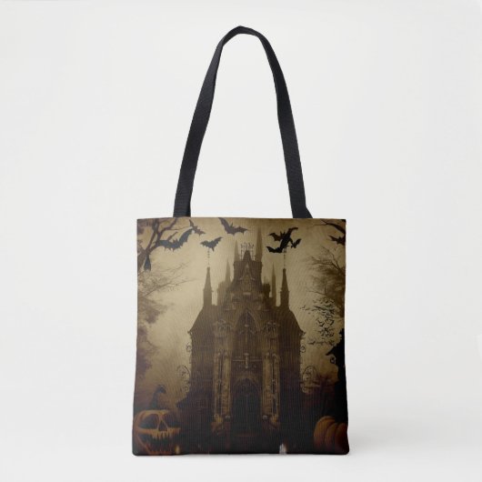 Tote Bag Gothique/Halloween/automne/citrouille (Devant)