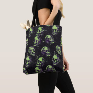 Tote Bag Gothique Halloween Skuls Saison Éffrayante