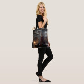 Tote Bag Gothique Médiévale Demoiselle Dans Château avec Ch (Sur le modèle)