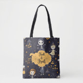 Tote Bag Gouls mignons et Éffrayants Trick ou traiter Hallo (Devant)