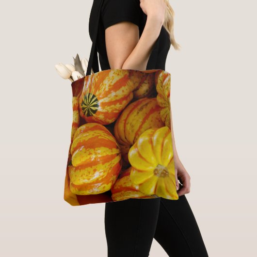 Tote Bag Gourds Citrouille Automne Automne Rustique Pays (De près)