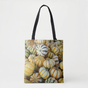 Tote Bag Gourtes de récolte d'automne orange et vert