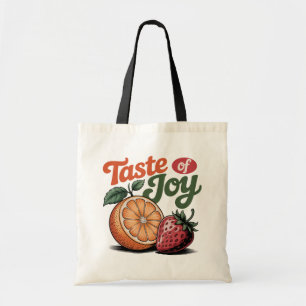 Tote Bag Goût de Joy Retro Chemise fraise orange