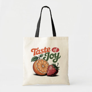 Tote Bag Goût de Joy Retro Chemise fraise orange