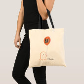 Tote Bag Goût d'Halloween mignon avec ballon (Devant (produit))