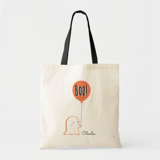 Tote Bag Goût d'Halloween mignon avec ballon (Devant)