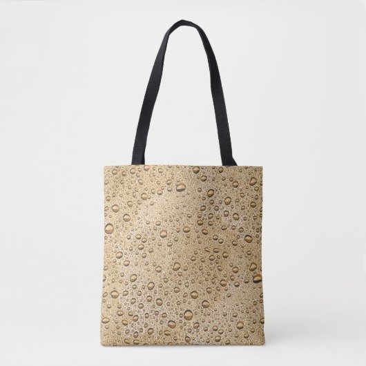 Tote Bag gouttelettes d'eau d'or (Devant)