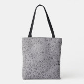 Tote Bag gouttelettes d'eau gris (Dos)