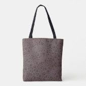 Tote Bag gouttelettes d'eau marron (Dos)