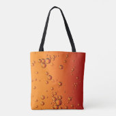 Tote Bag gouttelettes d'eau sur la surface orange (Dos)
