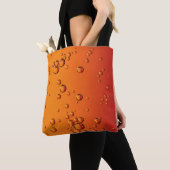 Tote Bag gouttelettes d'eau sur la surface orange (De près)