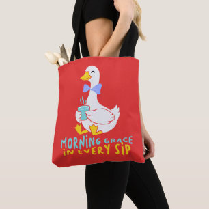 Tote Bag Grace Du Matin Dans Chaque Sip Cute Café Café Café