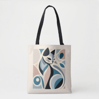 Tote Bag Grâce Féline Abstraite
