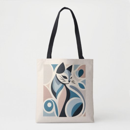 Tote Bag Grâce Féline Abstraite (Devant)