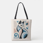 Tote Bag Grâce Féline Abstraite (Dos)