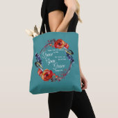 Tote Bag Grace On Grace John 1:16 Écriture (De près)