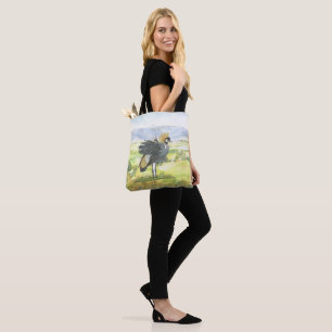 Tote Bag Graceful Graceful Crowned Grane peint à la main