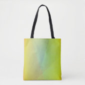 Tote Bag Gradation géométrique jaune moderne (Devant)