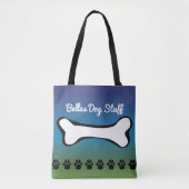 Tote Bag Gradient bleu accessoire de jouet de chien de (Devant)