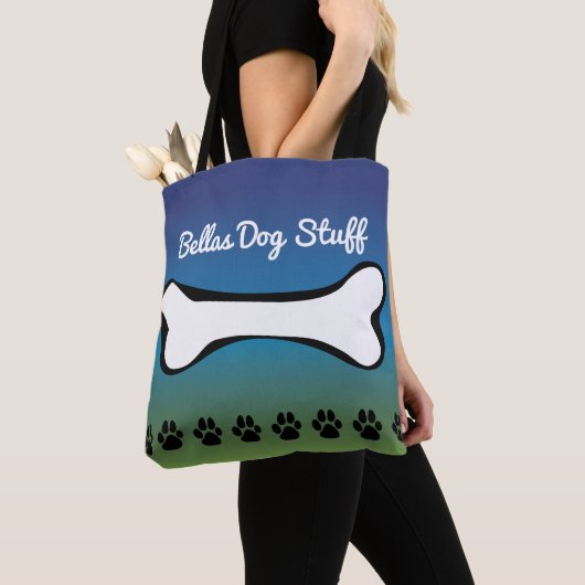 Tote Bag Gradient bleu accessoire de jouet de chien de (De près)