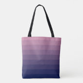 Tote Bag Gradient bleu marine et mauve (Dos)