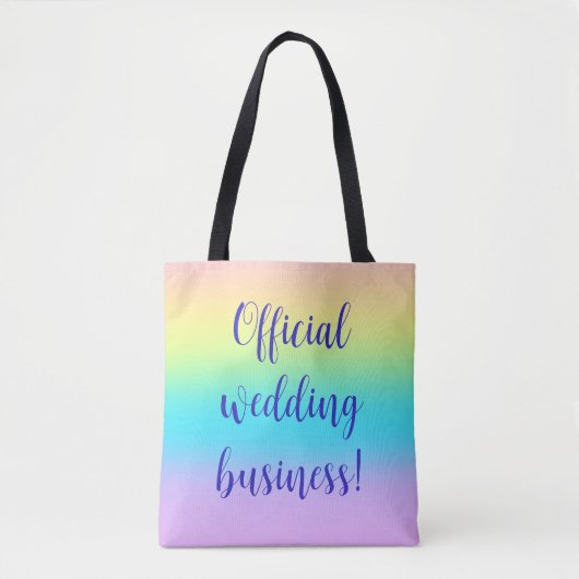 Tote Bag Gradient de Gorgeous Pastel (Devant)