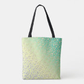 Tote Bag Gradient Empreinte de léopard d'or moderne (Dos)