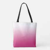 Tote Bag Gradient rose fuchsia chaud Personnalisé (Dos)