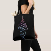Tote Bag Gradient Unalome (De près)