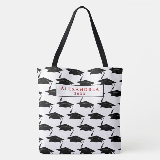 Tote Bag Graduate Classe Casquette Motif Personnaliser (Dos)