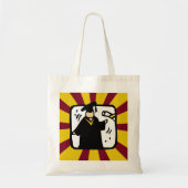 Tote Bag Graduate Receiving Diploma - Red & Gold (Devant)