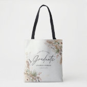 Tote Bag Gradué favoriser pampas eucalyptus élégant script  (Devant)