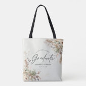 Tote Bag Gradué favoriser pampas eucalyptus élégant script  (Dos)