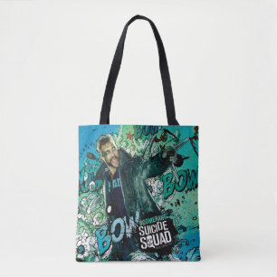 Tote Bag Graffiti de caractère de boomerang du peloton d