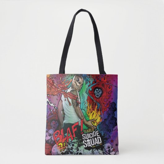 Tote Bag Graffiti de caractère du peloton | Diablo de (Devant)