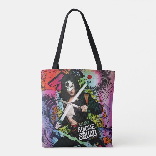 Tote Bag Graffiti de caractère du peloton | Katana de (Dos)