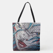 Tote Bag Graffiti de fille asiatique (Devant)