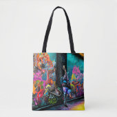 Tote Bag Graffiti en pleine vie (Devant)