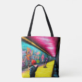 Tote Bag Graffiti en pleine vie (Dos)