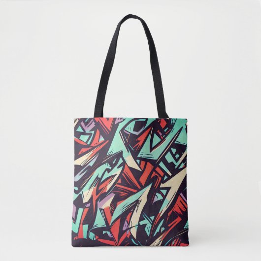 Tote Bag Graffiti moderne (Devant)