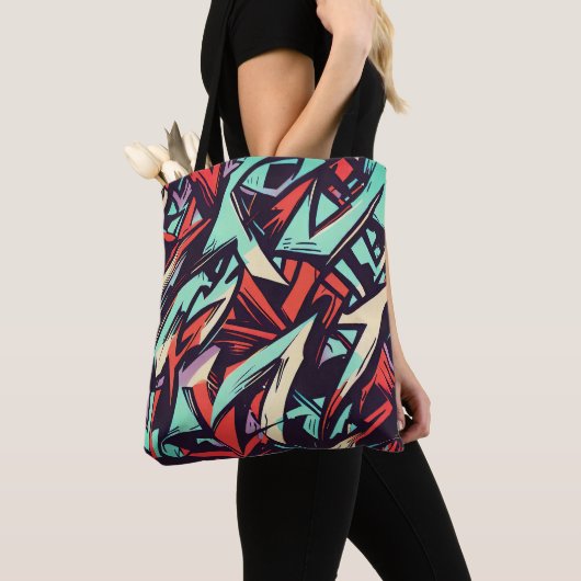 Tote Bag Graffiti moderne (De près)