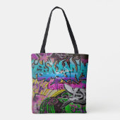 Tote Bag Graffiti mur d'art urbain, art, mur, grafiti, g (Dos)