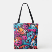 Tote Bag Graffiti Street Art Splash (Dos)