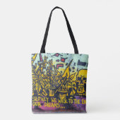Tote Bag Graffiti urbain Art Abstrait (Dos)