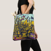 Tote Bag Graffiti urbain Art Abstrait (De près)